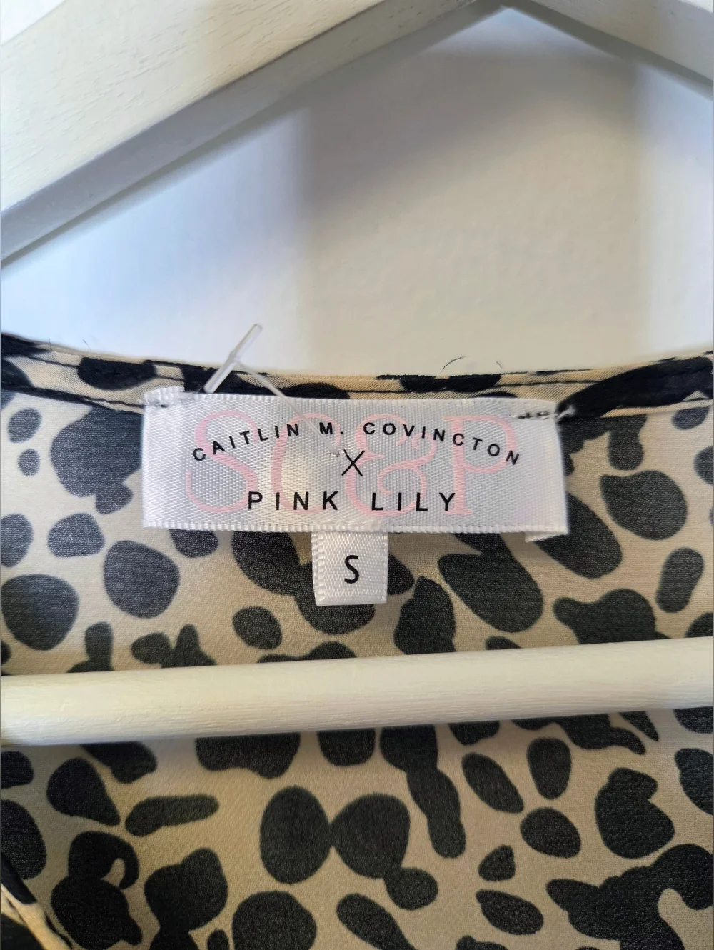 Caitlin M. Covington x Pink Lily Leopard Print Maxi Duster Kimono Size S - Picture 9 of 14